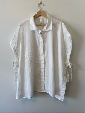 Wynne Layers Boxy Side Tie Poplin Shirt